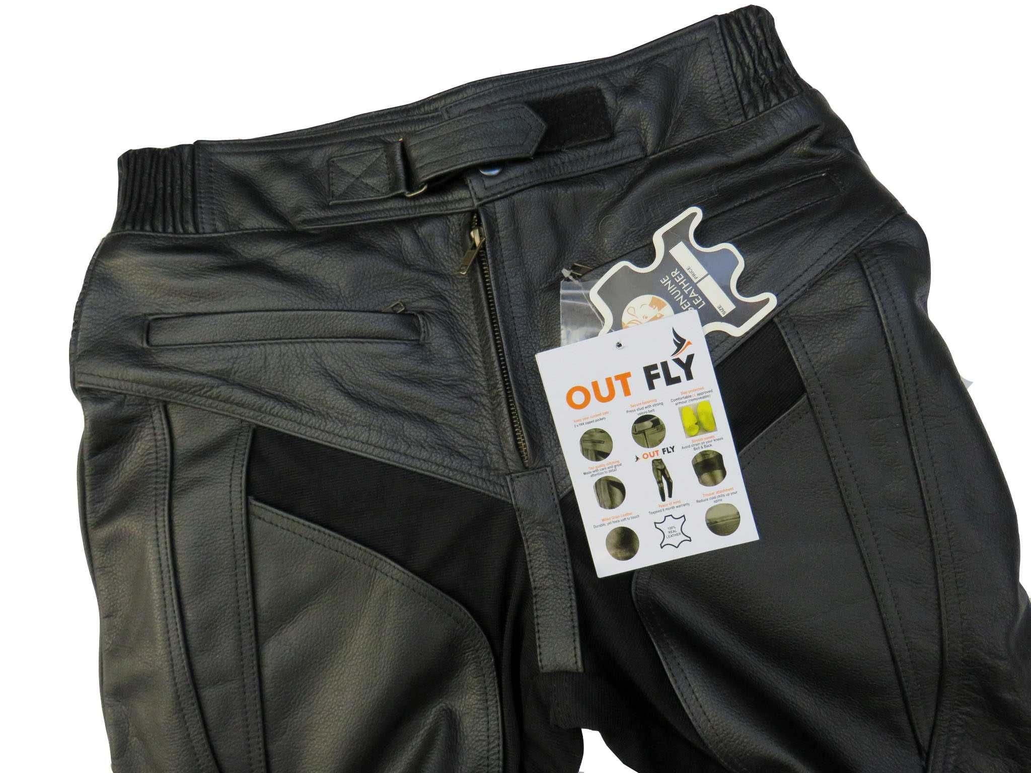 Out Fly SKÓRZANE spodnie motocyklowe damskie r 34 -70%