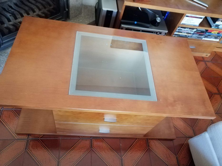 Mesa de centro com arrumação