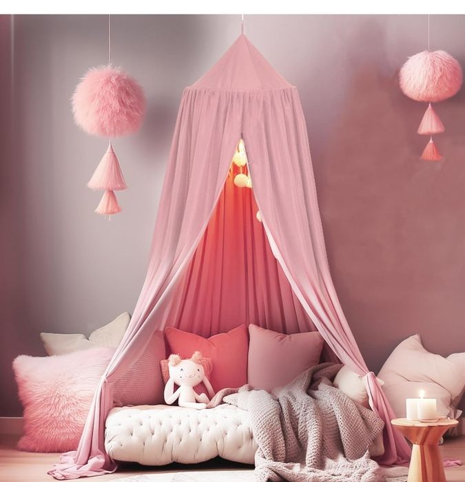 SESAMIS Baldachim do pokoju dziecięcego, baldachim do łóżka, łóżeczko