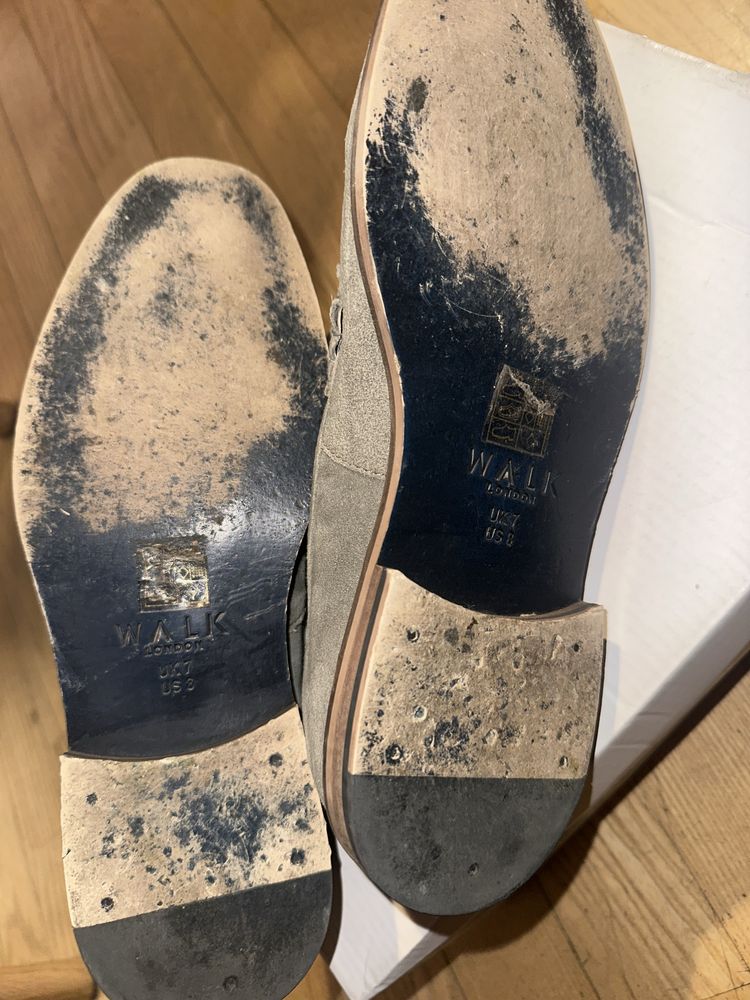 Derimod buty wizytowe żeglarskie eleganckie zamsz UK 8 EU 42,5