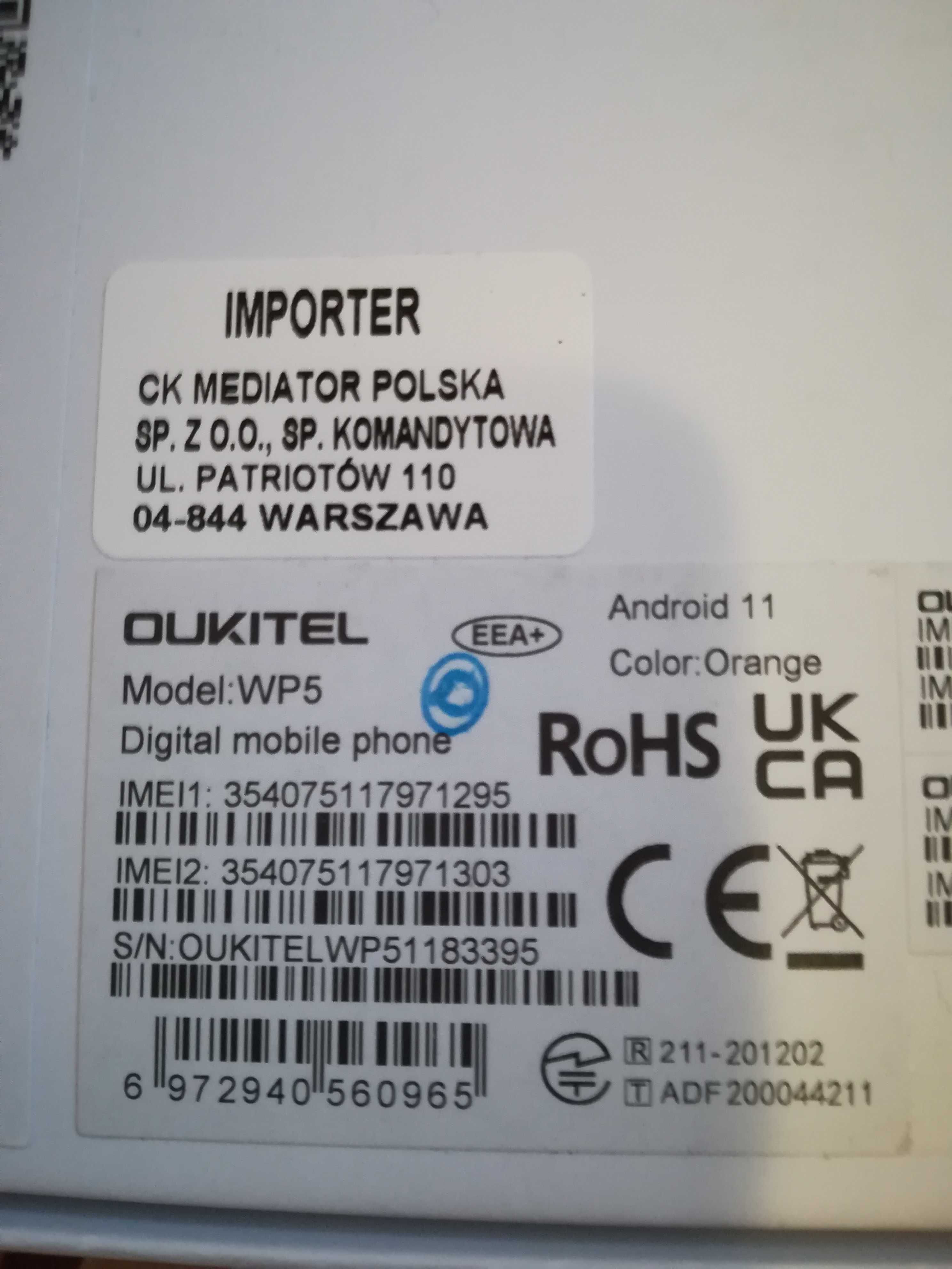 Smartfon OUKITEL WP5 4/32GB 5.5" Czarny, używany