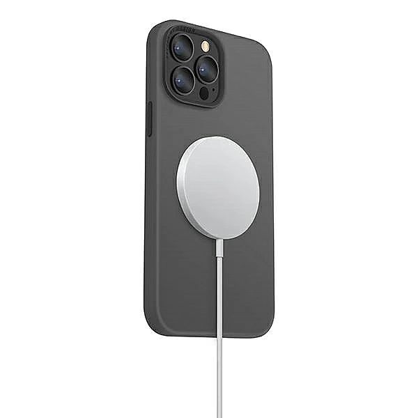 Etui UNIQ Lino Hue MagSafe na iPhone 13 Pro Max - szare