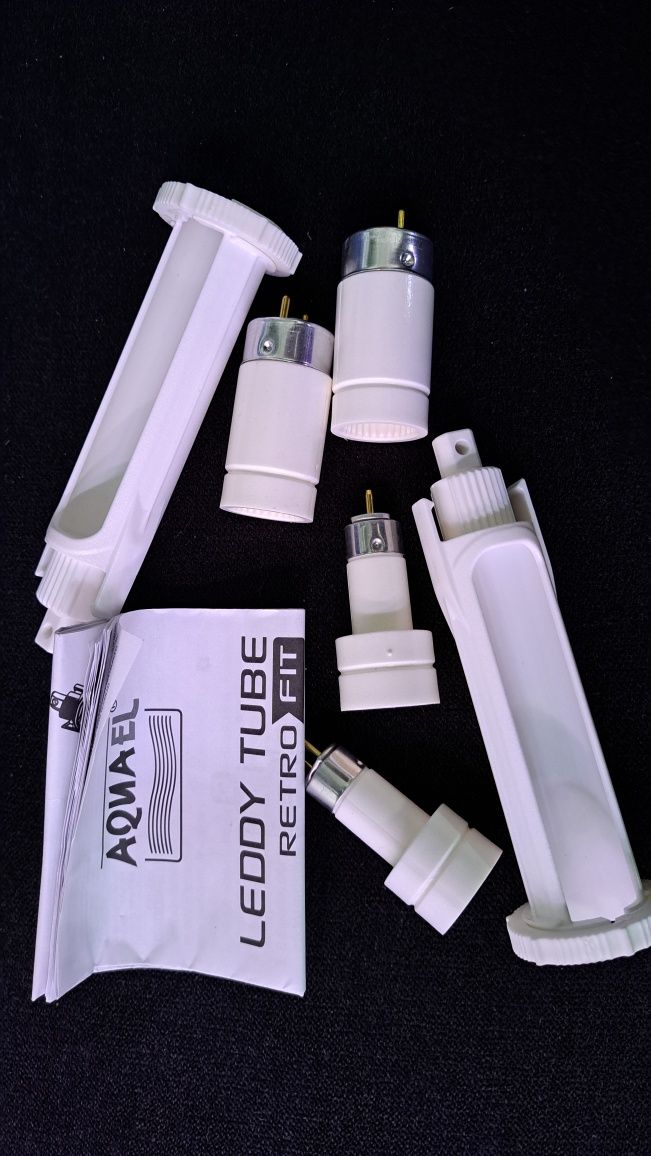 Zestaw adapterów aquael t5 t8 leddy tube