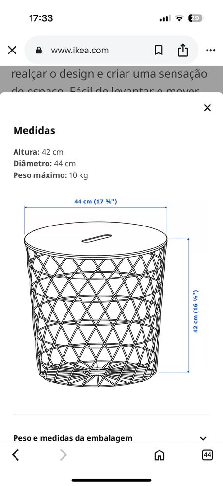 KVISTBRO Mesa de arrumação em preto, ikea