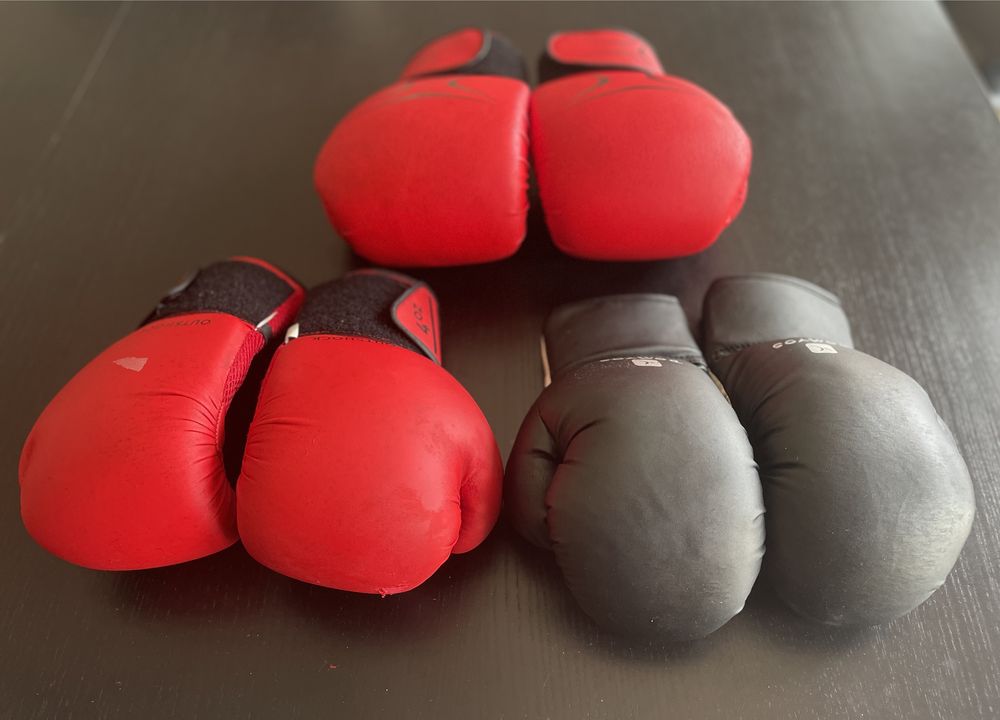 Luvas Boxe Criança 4OZ e Adulto 12OZ 3 pares