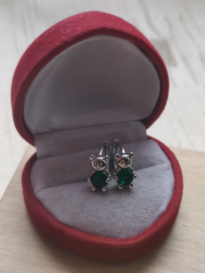 Śliczne kolczyki misie kolczyki miś kolczyki misio bear earrings cudo
