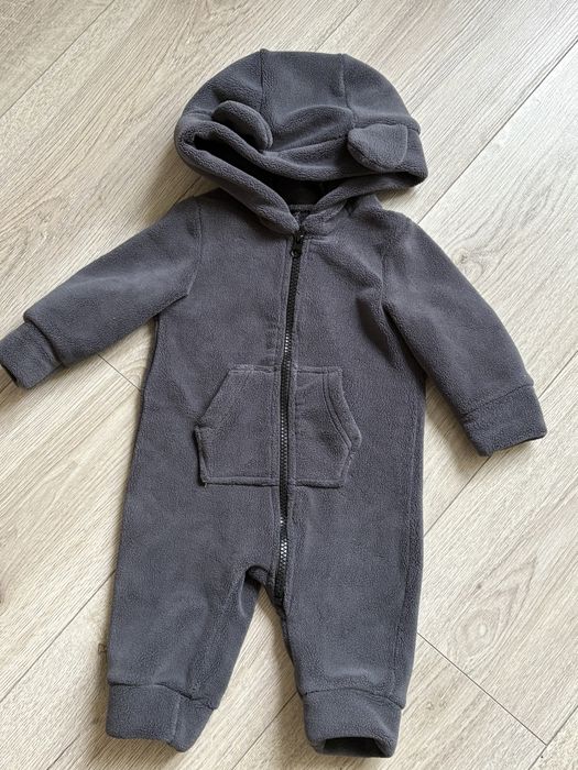 Утеплений подвійний флісовий комбінезон р.68