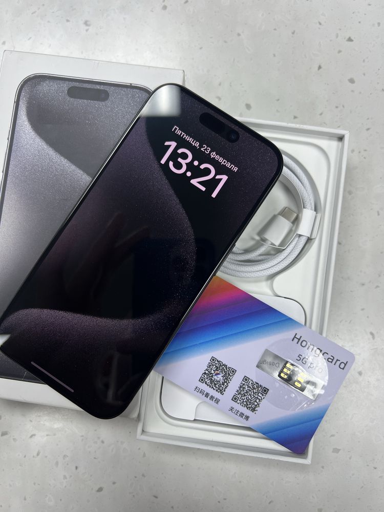 iPhone 15 Pro 256gb Black Titanium з Гарантією Unlock