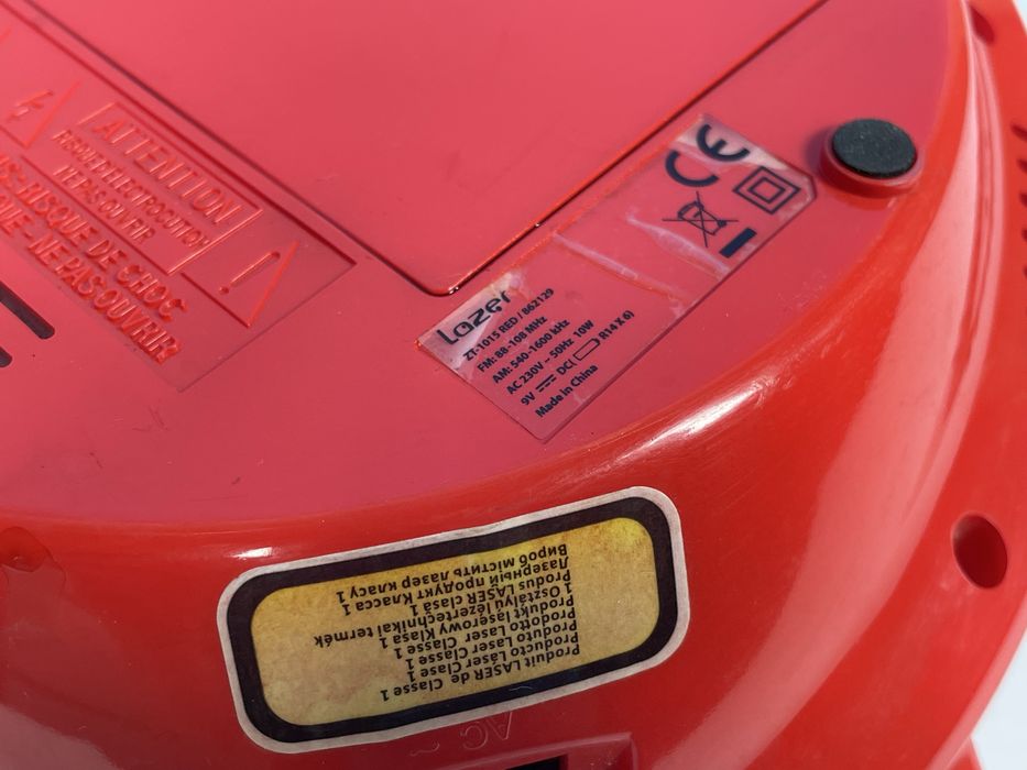 Odtwarzacz CD Radio Line In LAZER ZT-1015 RED 862129