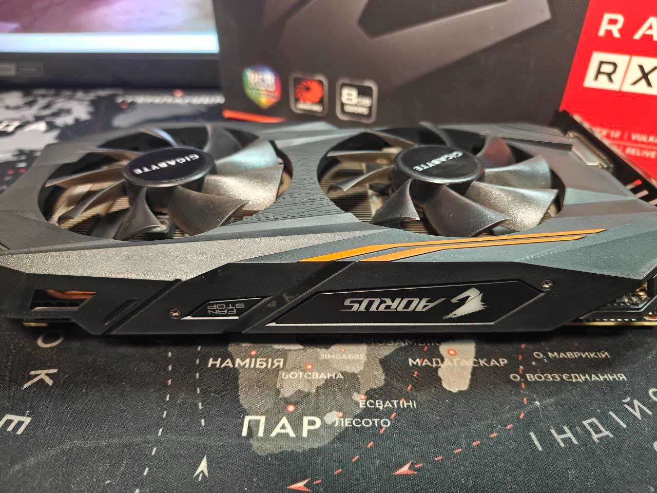 Видеокарта Aorus RX 580 8g Gigabyte