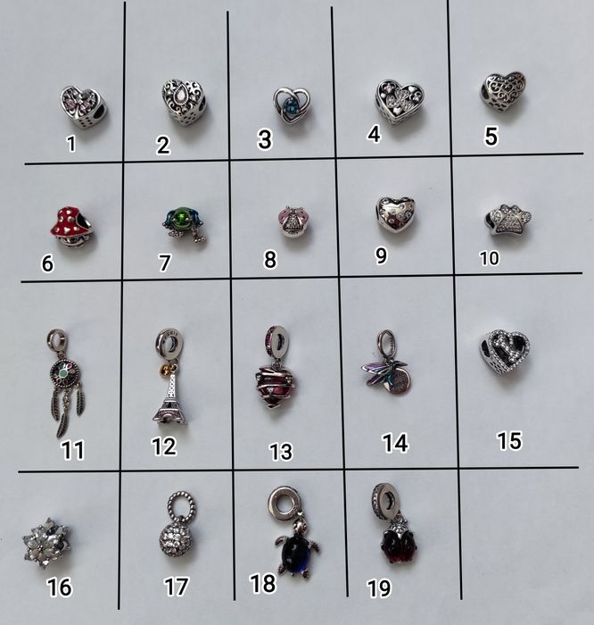 Біжутерія шарм намистина до браслету типу Пандора pandora