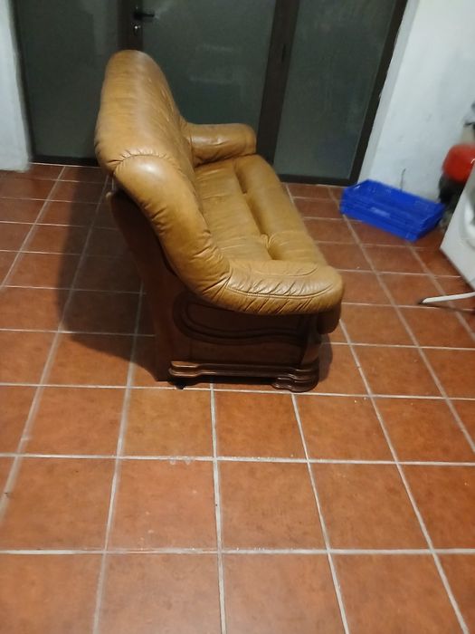 Sofas em couro..