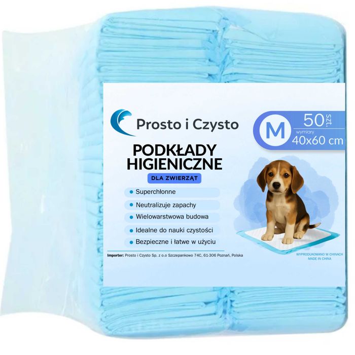 Podkłady higieniczne dla psa M40x60- 2 paczki po 50 sztuk, PROMOCJA