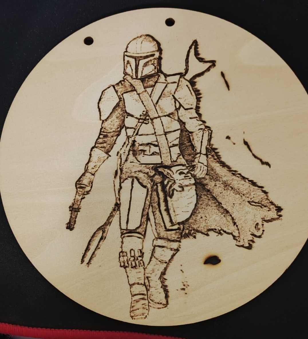 Ręcznie wypalane w drewnie personalizowane ozdoby