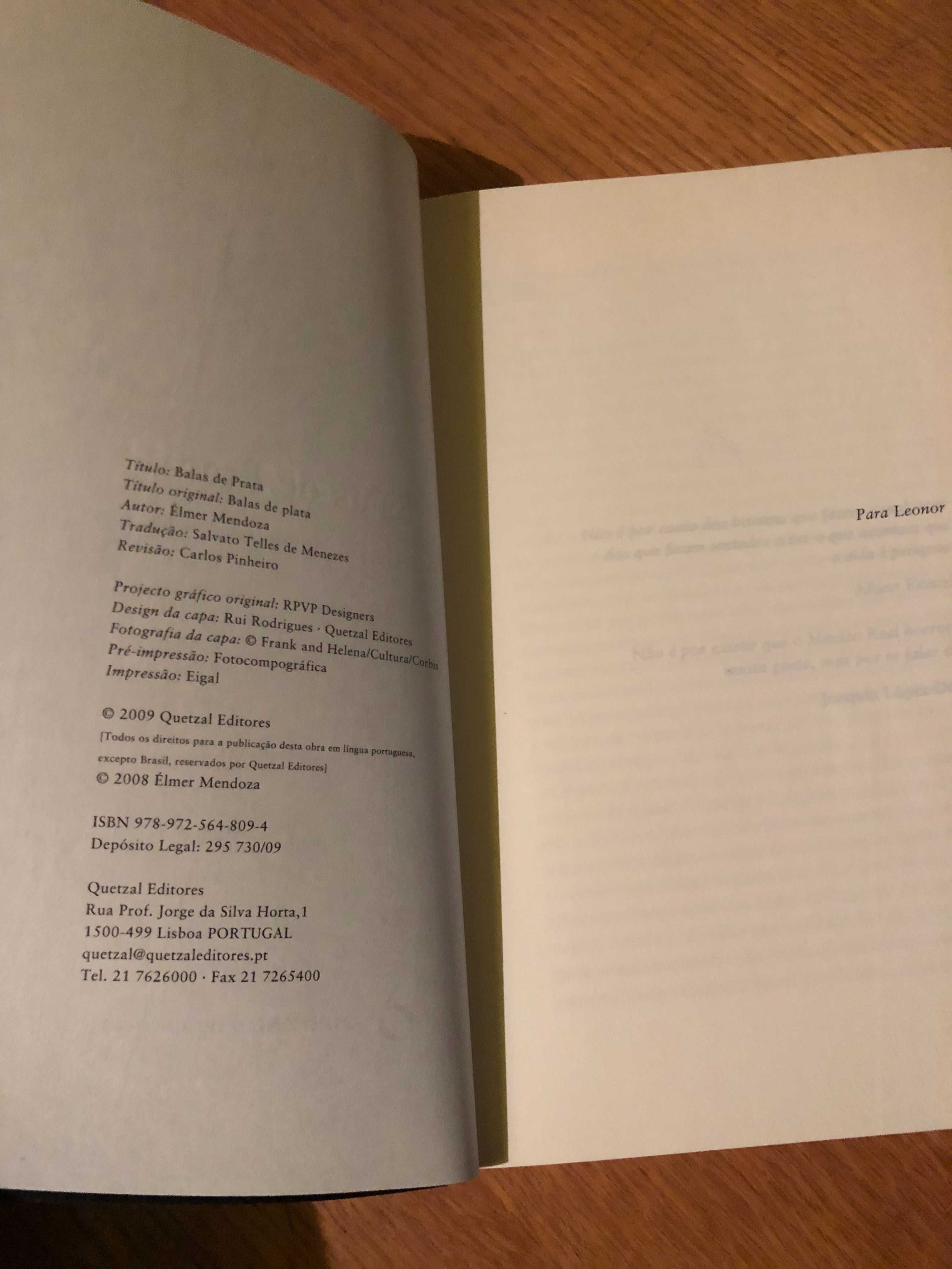 BALAS DE PRATA    Élmer Mendoza