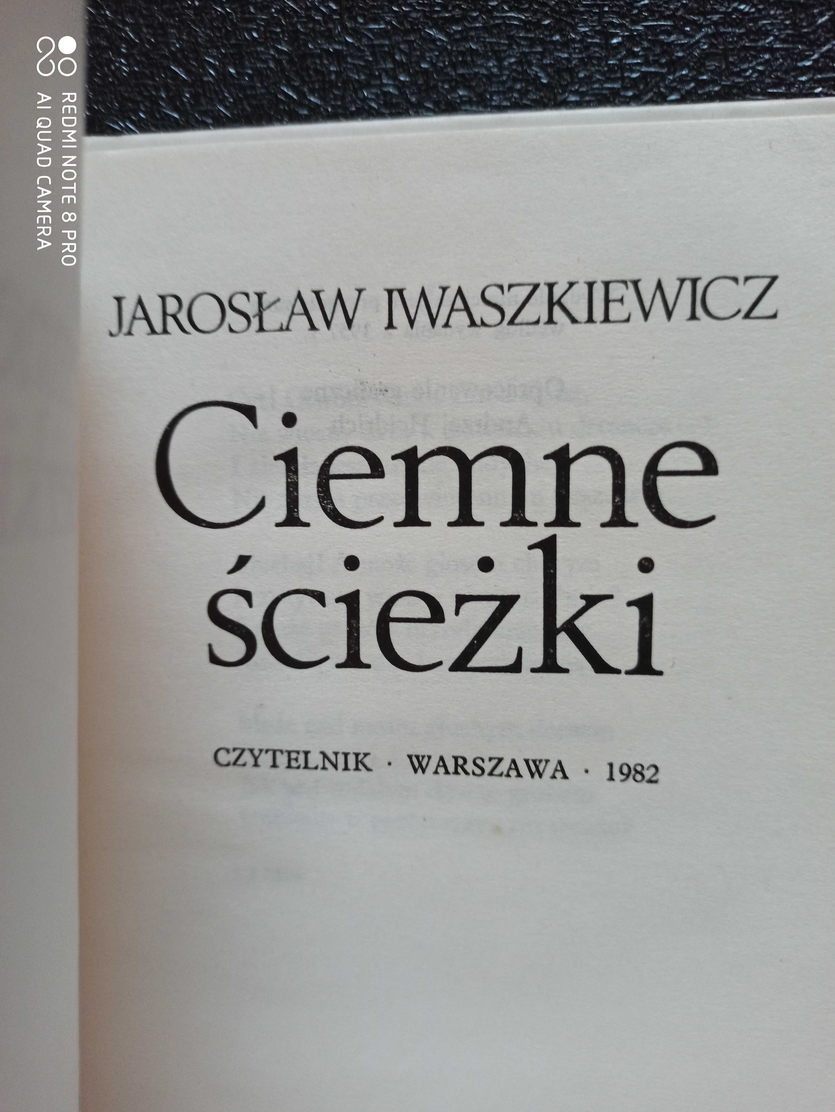Ciemne ścieżki, Iwaszkiewicz, wiersze