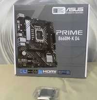 Новый комплект с процессором i5-12400F и плата Asus Prime B660M-K D4