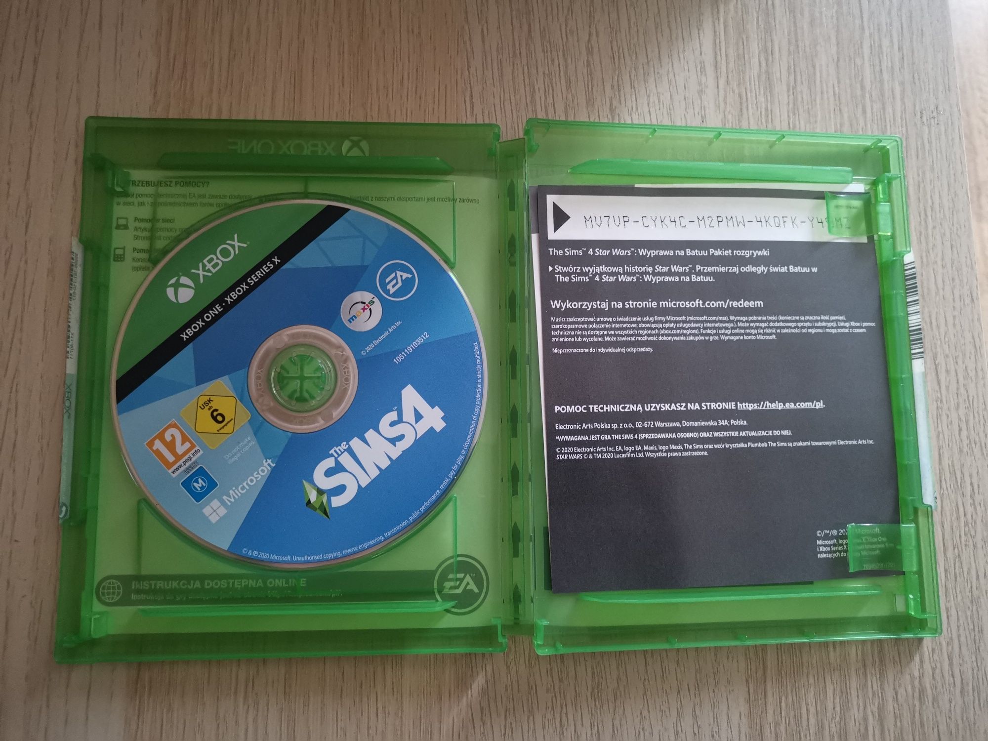 Sims 4 * star Wars zestaw Xbox One S X Series