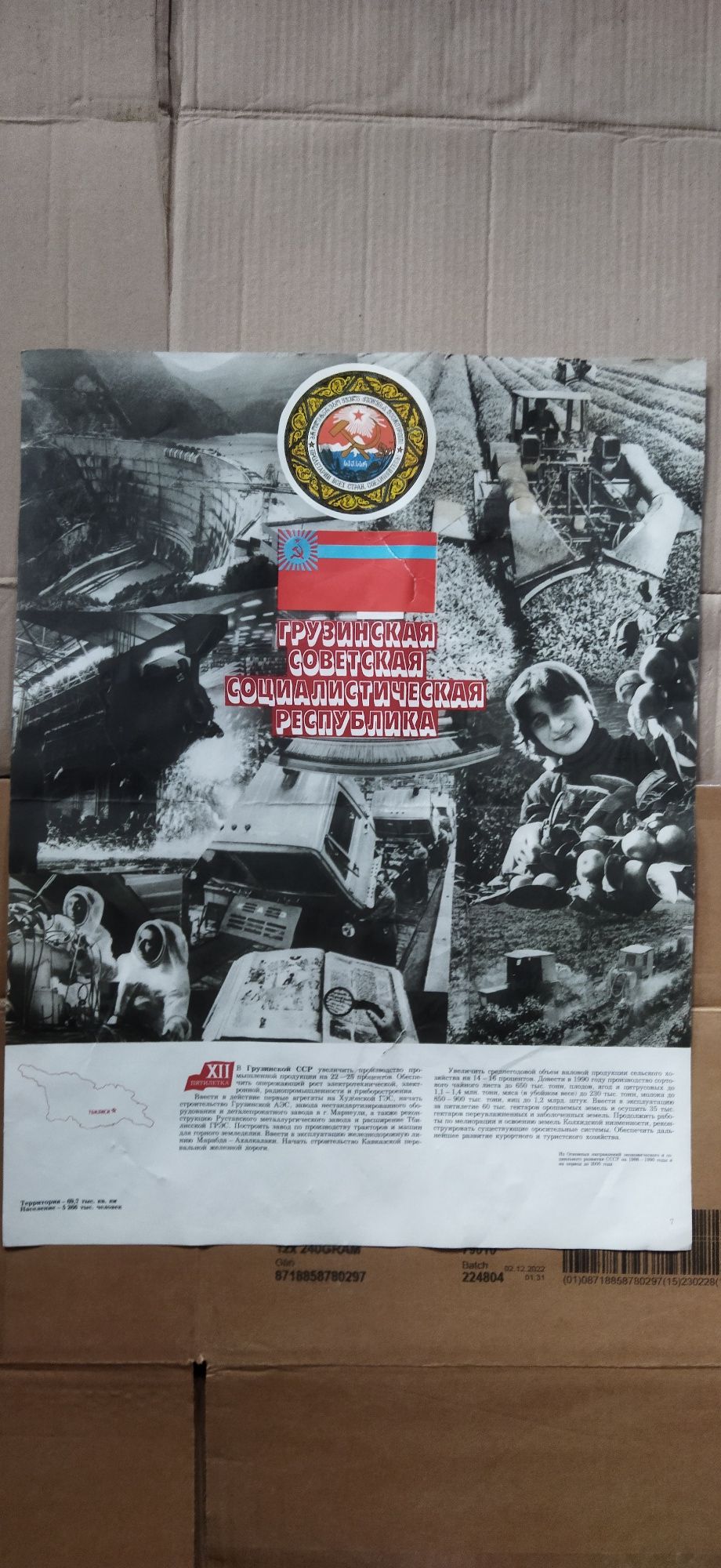Плакат  СССР советские социалистические республики