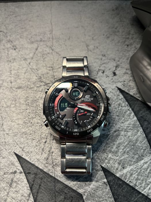 Casio Edifice ECB-900DB-1A stan b.dobry, oryginał, Bluetooth, solar