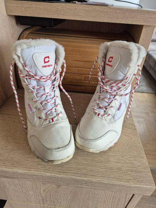 Piękne śniegowce buty zimowe damskie nieprzemakalne włoskie 38