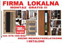 Drzwi WEJŚCIOWE zewnętrzne zewnętrzne z montażem do mieszkania w bloku