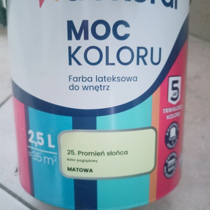 Farba dekoral moc koloru 2.5 l promień słońca