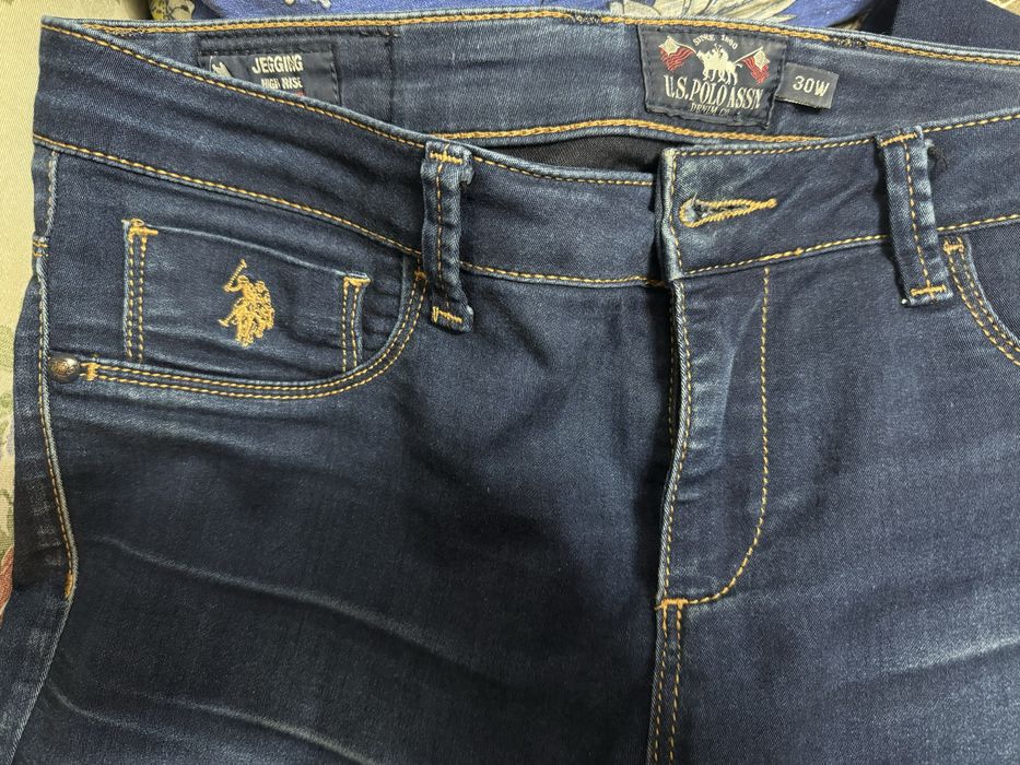Женские штаны джинсы синие us polo W30