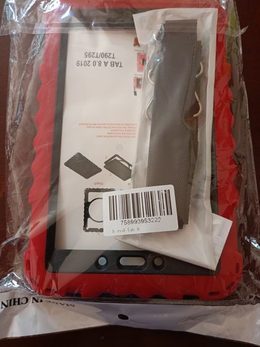 Pokrowiec silikonowy TAB 8 czerwony