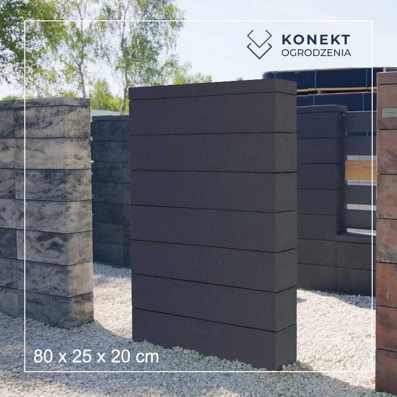 Pustak ogrodzeniowy gładki MORK 80x20x25 LANG