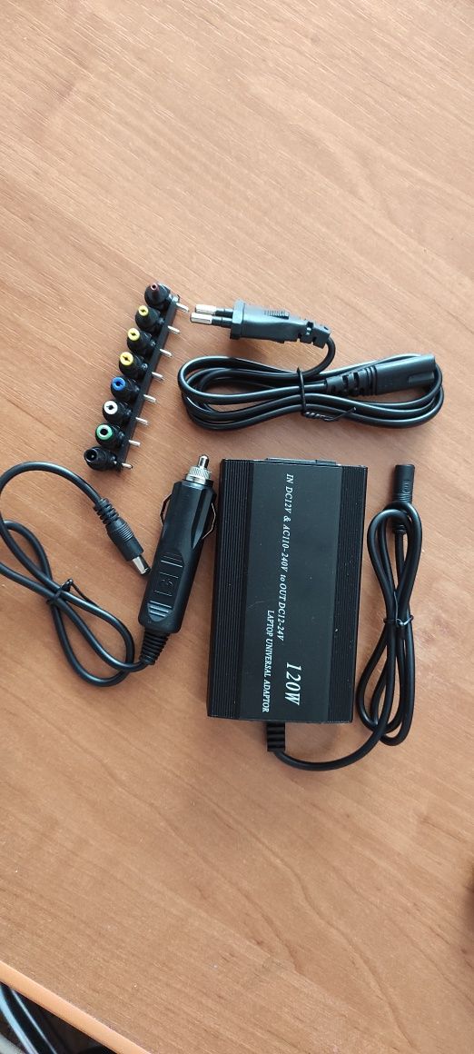 Універсальне зарядне для ноутбука! Зарядка від 220V i 12V!