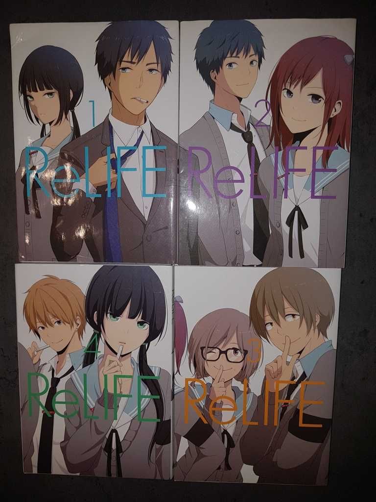 ReLife - 4 tomy: 1, 2, 3 i 4 Komiks / Manga