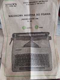 Walizkowa maszyna do pisania Predom-Łucznik 1300