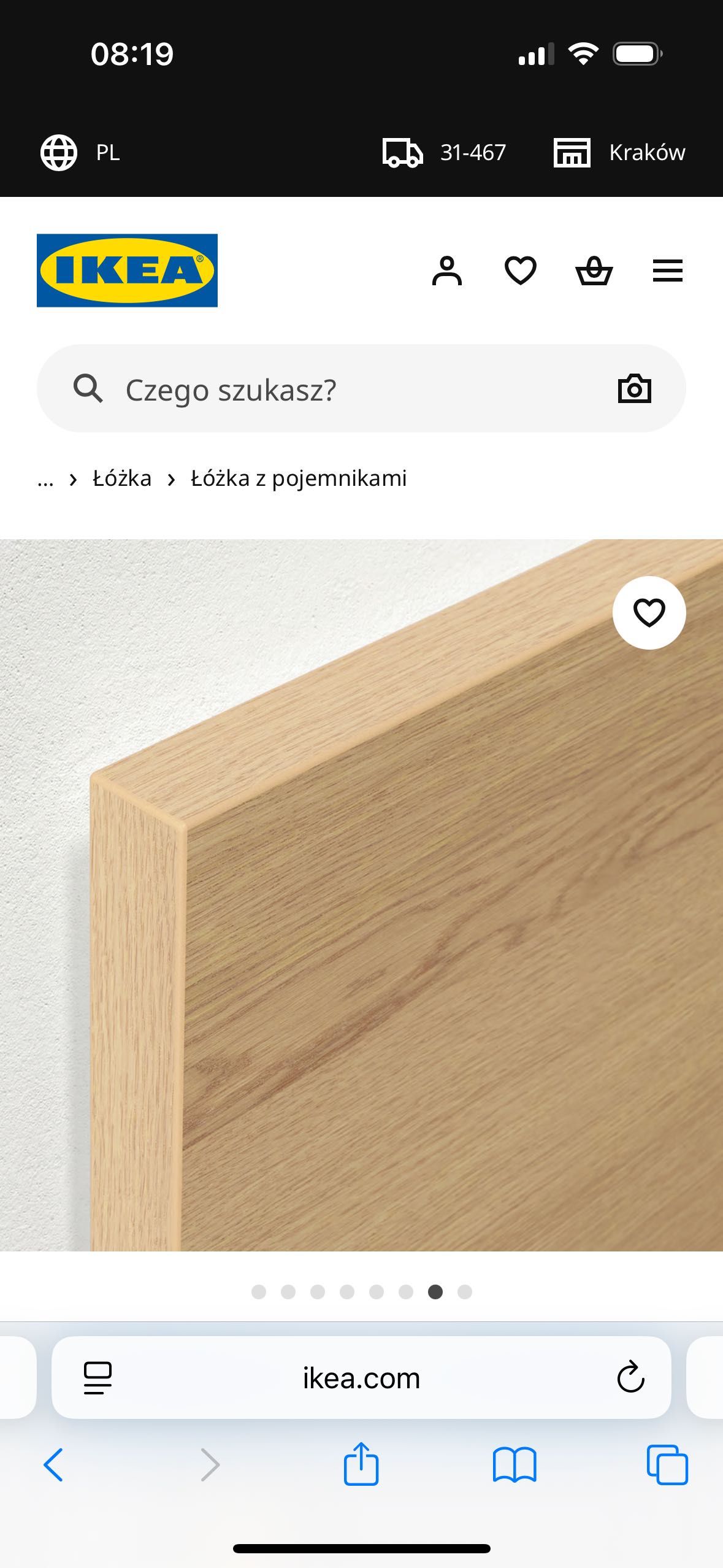 Sprzedam łóżko z pojemnikiem 160x200