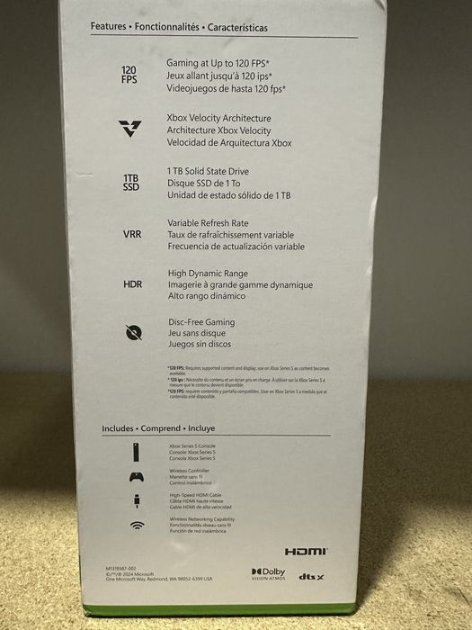 Стаціонарна ігрова приставка Microsoft Xbox Series S 1 TB White