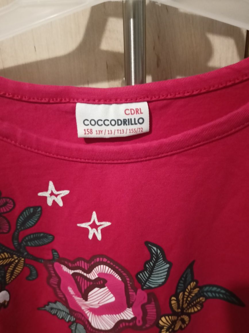 świąteczna koszulka z długim rękawem / Coccodrillo / 158cm / 13 lat