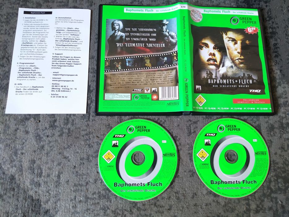 Baphomets Fluch Der schlafende Drache PC CD DE