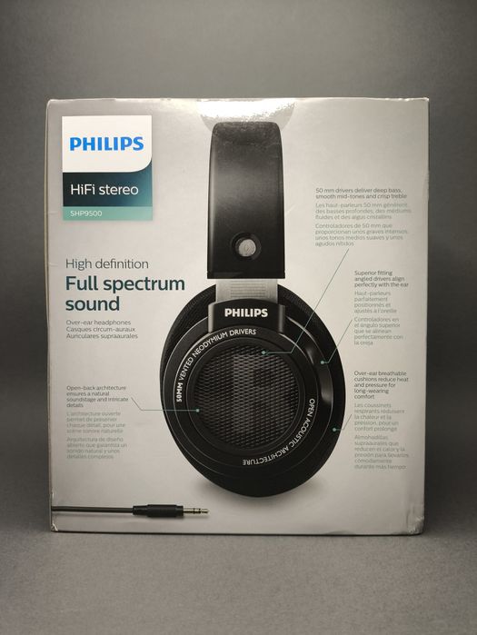 ‼️Philips SHP9500 - Hi-Fi навушники відкритого типу + Гарантія 6 міс.