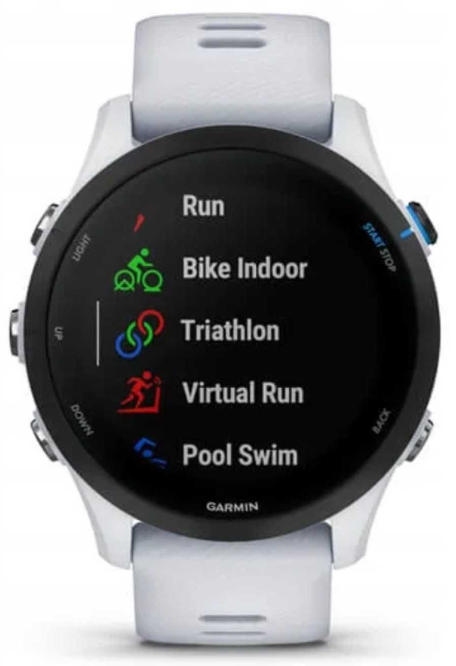 Zegarek sportowy Garmin Forerunner 255 Music biały + GRATIS