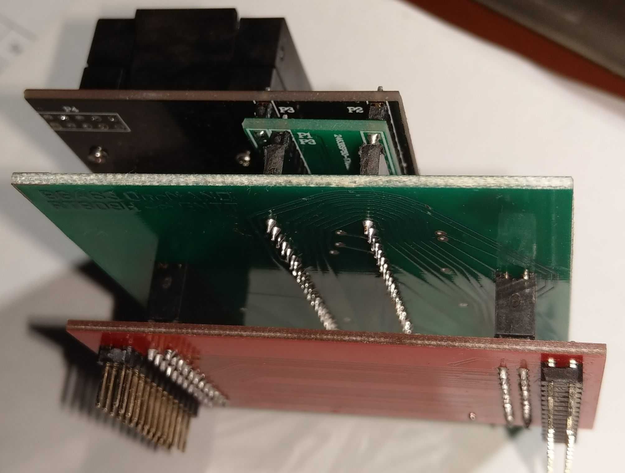 Переходник BGA153/169 eMMC и  BGA63 OneNAND от RT809H для ENTT