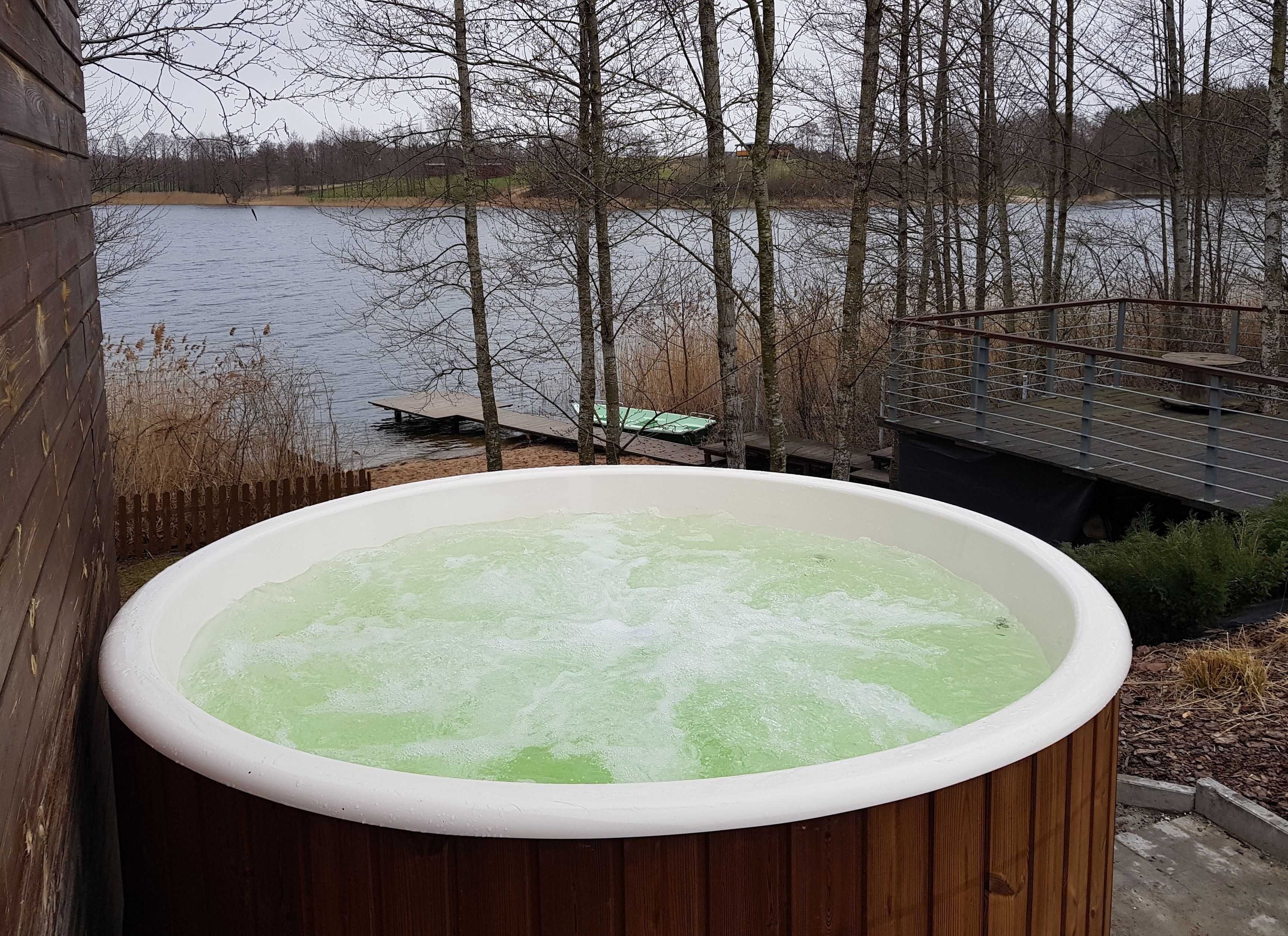 Relax House na MAZURACH - dom nad jeziorem - jacuzzi, sauna, plaża!