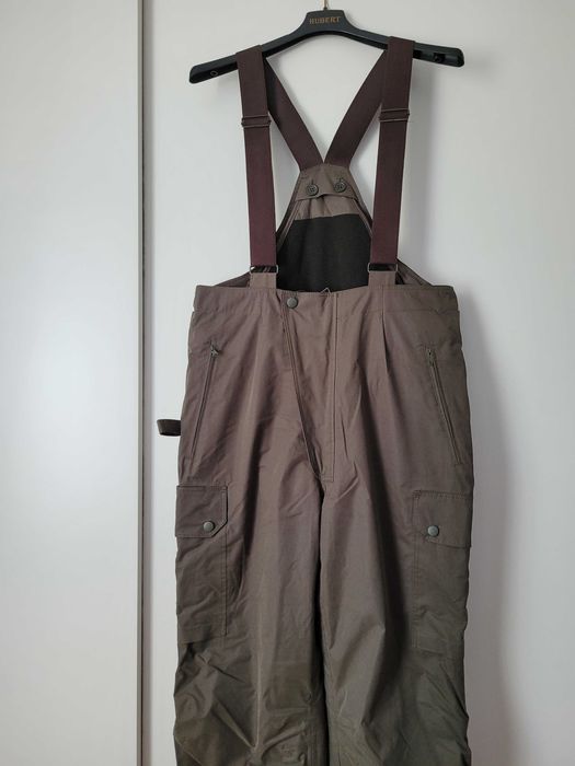 Spodnie wielosezonowe z podpinką z polaru/zielone/ zimowe/ przejściowe