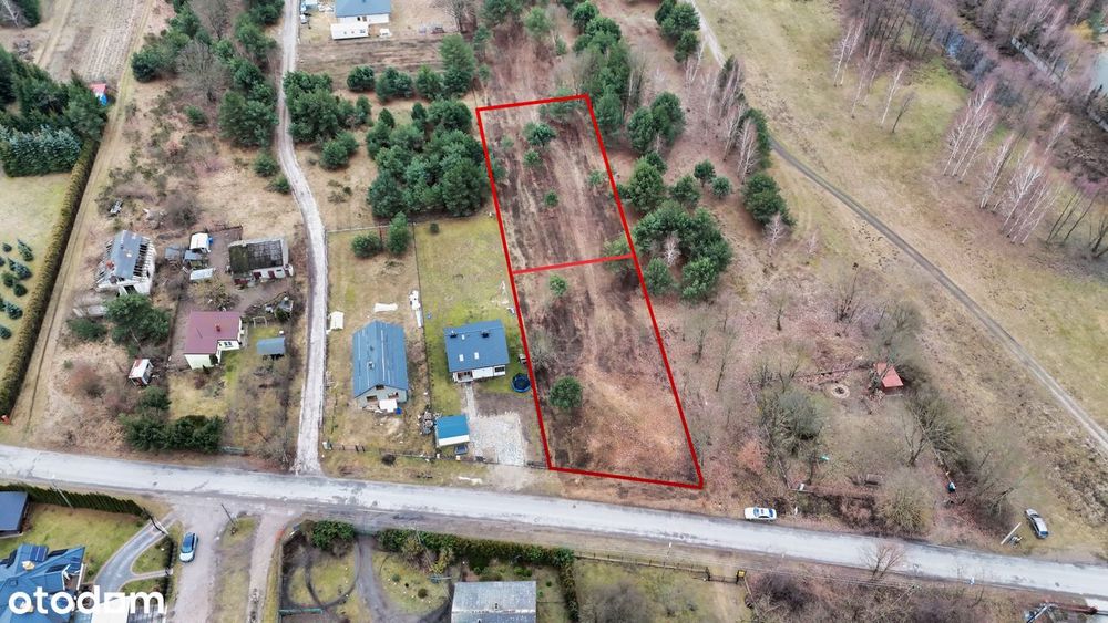 Działka 1000m2, MPZP, Asfalt, Wod-Kan, Gaz, Prąd