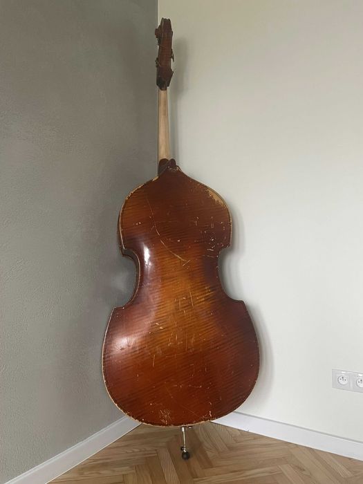 Kontrabas hybrydowy 4/4 po pełnym setupie lutniczym