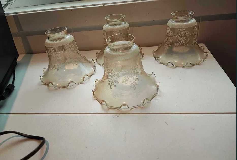 Stary klosz,klosze,tulipanek tulipanki,piaskowane,cena za 1