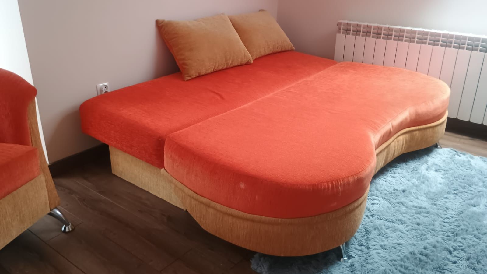 Komplet wypoczynkowy sofa łóżko kanapa i 2 fotele uzywany stan bardzo
