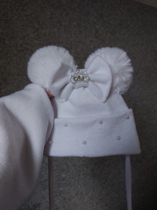 Зимова шапка, зимова шапка для дівчинки зимовий набір, комплект