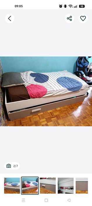 Cama com gaveta sem estrado nem colchao