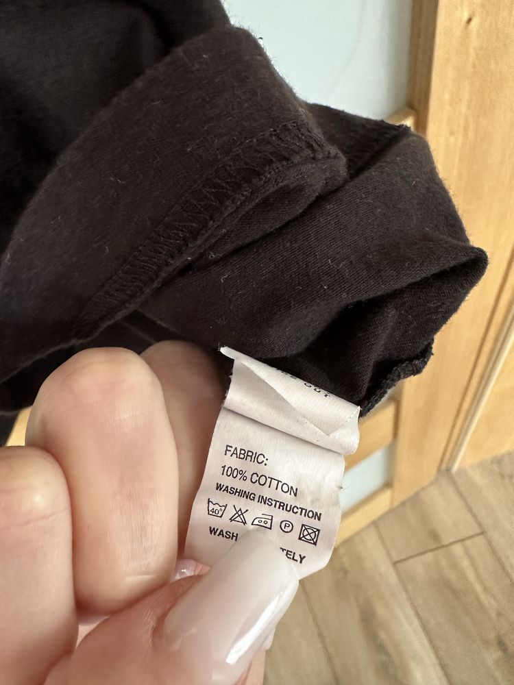T- shirt czarny meski xl bawetna nadruk aliz męski duży oversixe