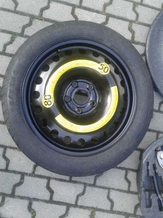 Audi A4 B5 B6 B7 8E0 Koło Zapasowe Dojazdowe Dojazdówka Wkład Lewarek